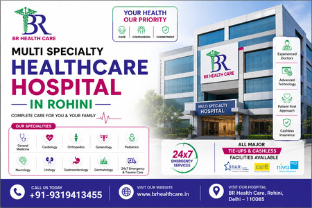 Multi specialty healthcare hospital in Rohini
